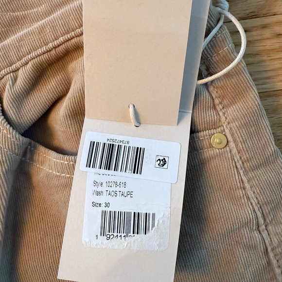 NWT Mother The Dodger Sneak Slouchy Straight Leg Pants in Taos Taupe 30 - Picture 9 of 12